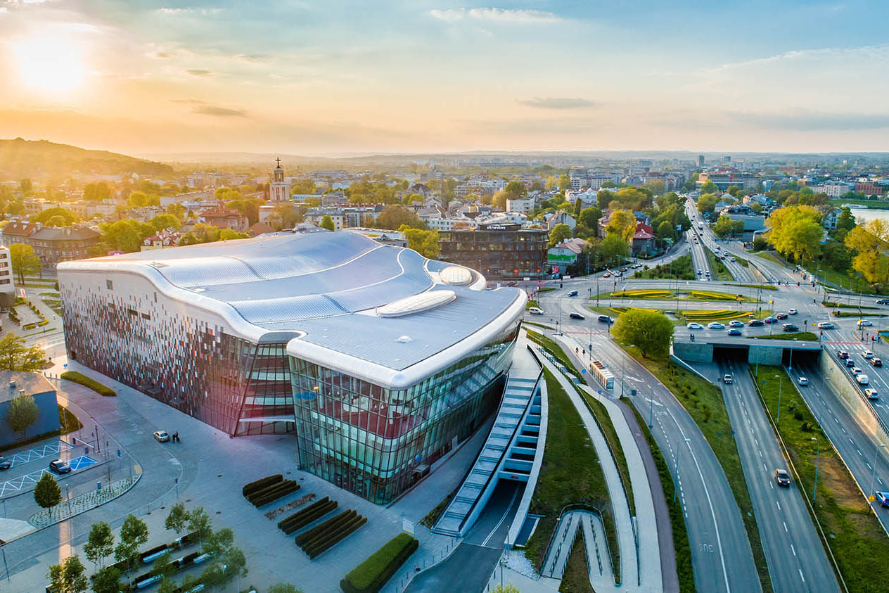Fotografia z drona Kraków